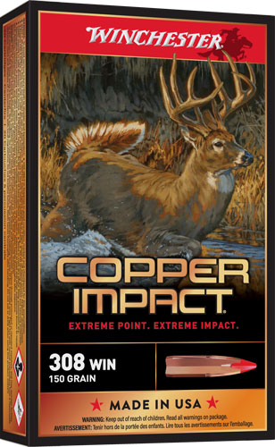 Winchester Copper Impact .308 Win 150gr Lead Free 20rd Box