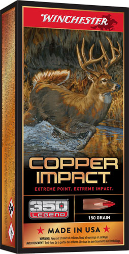 Winchester Copper Impact .350 Legend 150 Grain Lead-Free Rifle Ammunition
