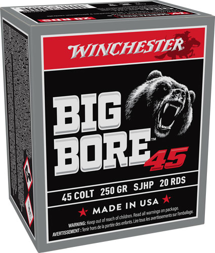 Winchester Big Bore .45 Colt SJHP Handgun Ammunition
