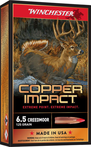 Winchester Copper Impact 6.5 Creedmoor 125gr Lead-Free 20rd Box