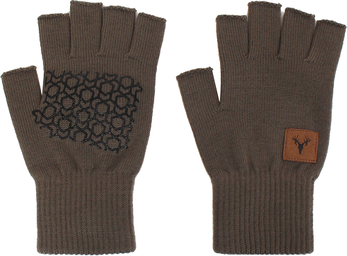 Hot Shot B01-0C-167 Merino Wool Fingerless Gloves, One Size