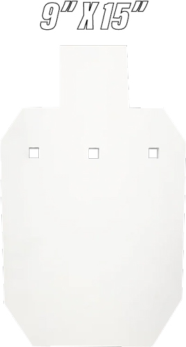 BASH TARGET AR500 SILHOUETTE HALF SIZE 9”X15”-3/8” THICK