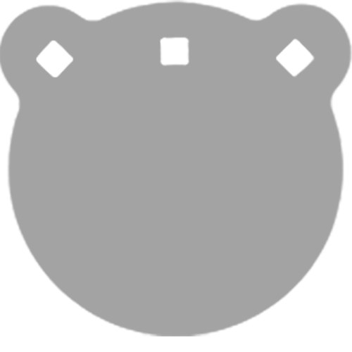 Bash Target B937 AR500 6" Round Gong 1/2" Steel Target - Bash Target Supply