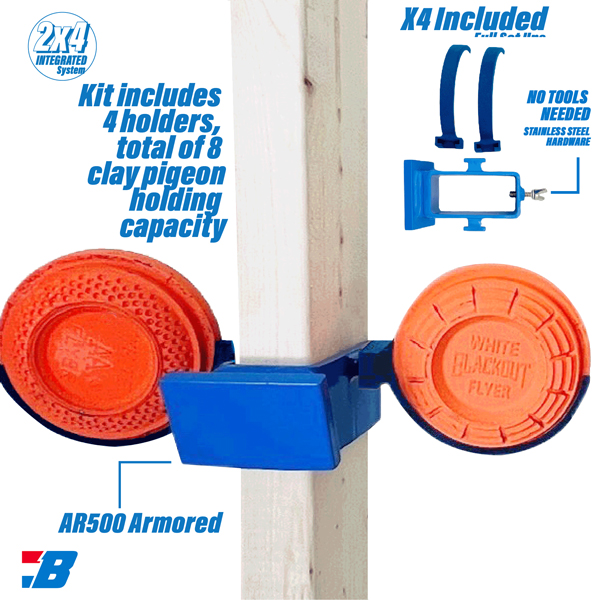 Bash Target B978 Steel Target Stand Clay Pigeon Holder 3/8" AR500