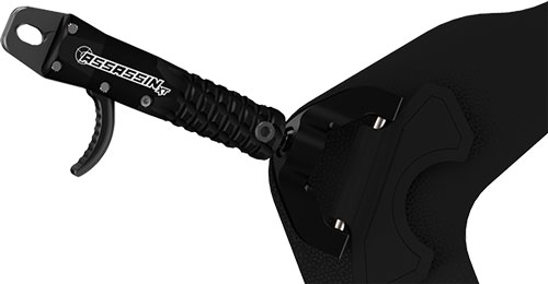 T.R.U. Ball Archery Bone Collector Assassin Release Velcro BLK LG BC-AV-BKL