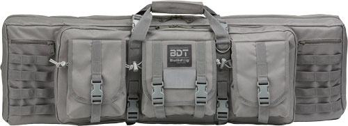 Bulldog 43" Single Tactical CS - 3 Large Accessory Pockets GREY