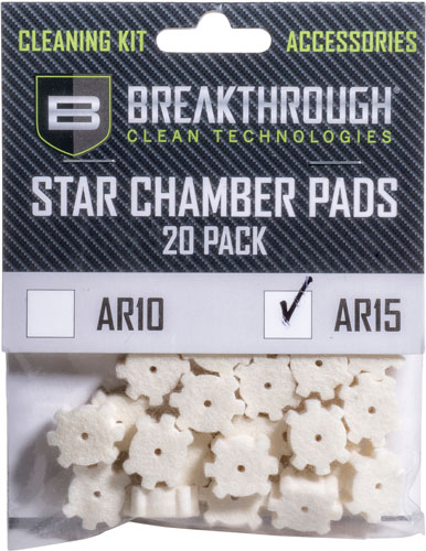 Breakthrough AR-15 STAR CHAMBER PAD 20 PK W/ 8-32 ADTR