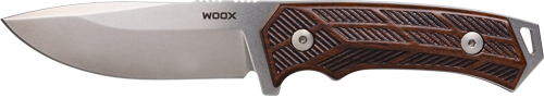WOOX KNIFE ROCK 62 FIXED BLADE 4.25" GRAY/WALNUT ENGRAVED-img-0