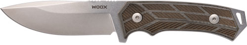 WOOX KNIFE ROCK 62 FIXED BLADE 4.25" GREY MICARTA-img-0