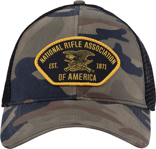 Buck Wear NRA Logo Ball Cap - Mens Woodland Camo One-img-0