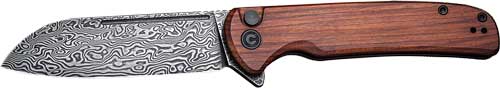 Civivi Chevalier C20022DS1 3.46" Cuibourtia Wood/Black Damascus Knife