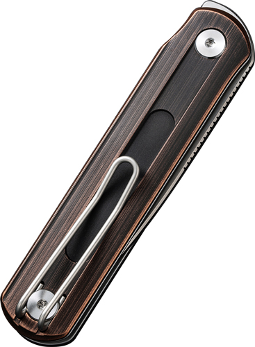 CIVIVI C210441 Foldis Knife 2.67" Black Hand Rubbed Copper/Silver