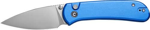 CIVIVI C22030E3 Qubit Knife 2.98" Blue Satin Finish Button Lock