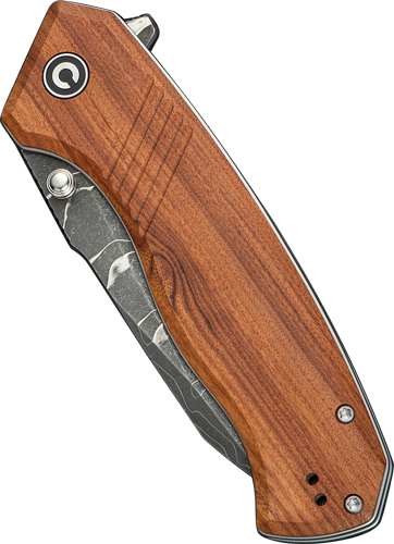 CIVIVI Placoid Flipper & Thumb Stud Knife Guibourtia Wood Handle (3.67""...