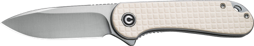 Civivi C907A3 Elementum Knife 2.96" Ivory G10 Satin D2 Liner Lock