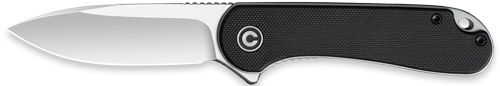 Civivi Knife Elementum 2.96" - Black G10/Satin D2 CLAM PACK