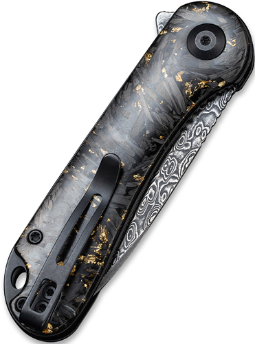 CIVIVI Elementum C907CDS1 2.96" Shredded Carbon Fiber/Golden Damascus
