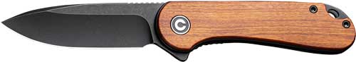 Civivi C907U Elementum 2.96" Wood/Black D2 Steel Liner Lock Knife
