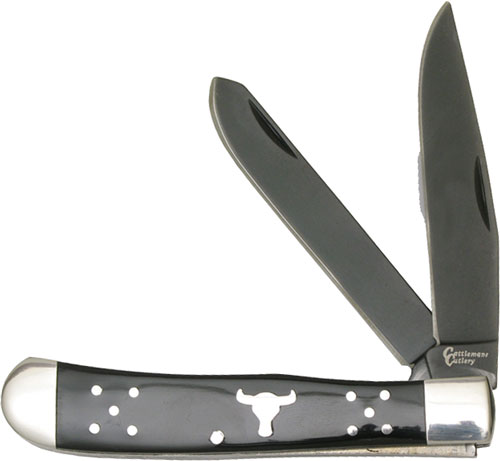ABKT CC0002BD Black Angus Trapper 2-Blade Folder Knife