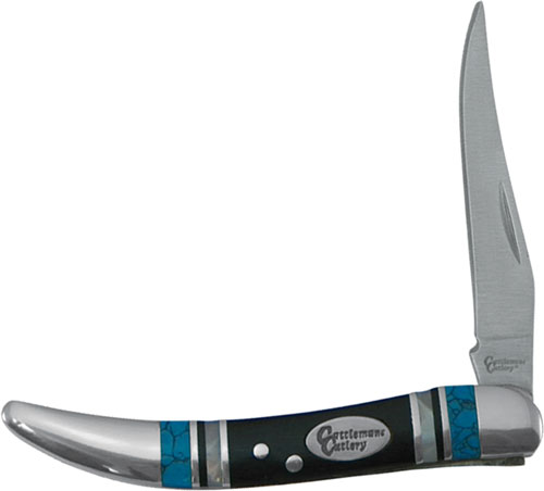 ABKT CATTLEMANS CUTLERY 2.5" CHEYENNE BLUE HORIZON TOOTHPCK - American Buffalo Knife & Tool