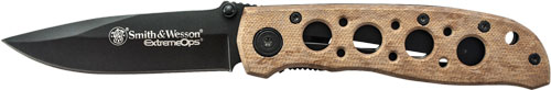 Smith & Wesson Extreme Ops Knife 3.2" Blade Black/Desert Camo
