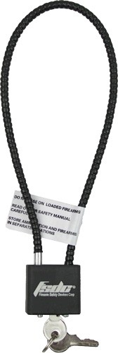 REGAL CABLE LOCK 15" COATED 1-PK W/2 KEYS CA DOJ APPROVED - FSDC