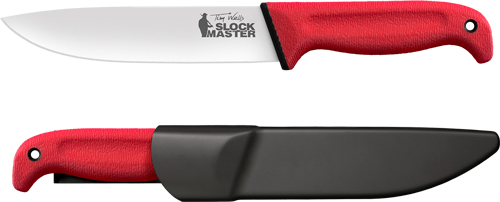 Cold Steel CS20VSTW Slock Master 6.75" Plain Edge Blade Red Handle - Cold Steel, Inc.