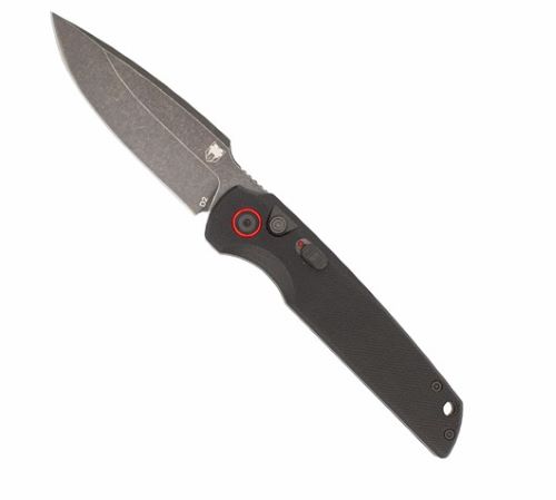 COBRATEC JACKAL PUSH BUTTON AUTO 3.5" STONEWASH BLACK