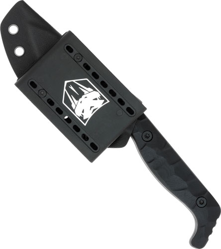 Cobratec Kingpin 4" Fixed BLD - Black D2 Steel W/Kydex Sheath