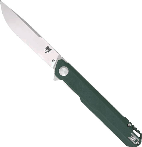 Cobratec Monarch 3.5" Folder Green D2 Steel W/Clip CTMONGRN - CobraTec Knives