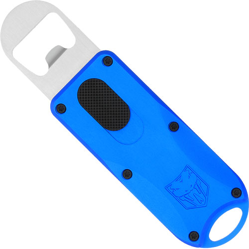 CobraTec Knives CTOTFBOBLU Bottle Opener Blue Aluminum/Stainless Steel - CobraTec Knives - BOTTLE OPENER