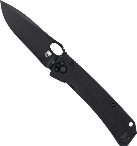 CobraTec CTRVN Raven Folder Liner Lock 3.25" D2 Black-Titanium Knife - CobraTec Knives