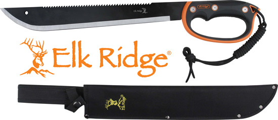Master Cutlery ER279S Elk Ridge Machete 21.5" Blade D-Handle w/Sheath