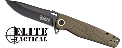 Master Cutlery Elite Tactical Readiness 3.5" Drop Point Fldr ETA001TN