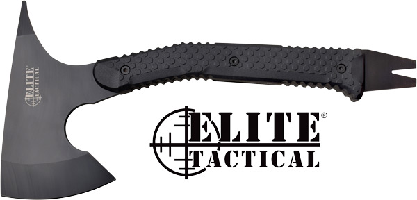 Master Cutlery ETAXE001BK 15" Tactical Axe with Sheath, Black/SS