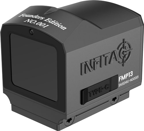 Infitac Fast Mini Pistol Sight - Black | Thermal Tech | Touch Screen | Standard RMR Footprint | Auto Brightness