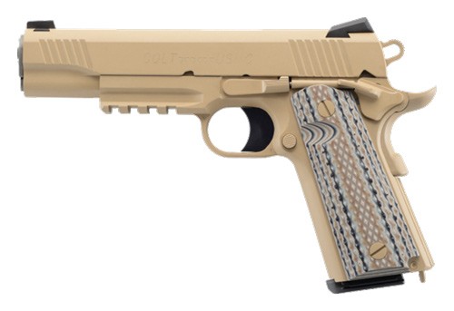 COLT M45A1 Government 45ACP 5" - 7RD with RAIL FDE