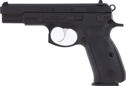 CZ 75 BD Decocker Handgun 9mm Luger 10rd (4.6in) Black Fixed Sights