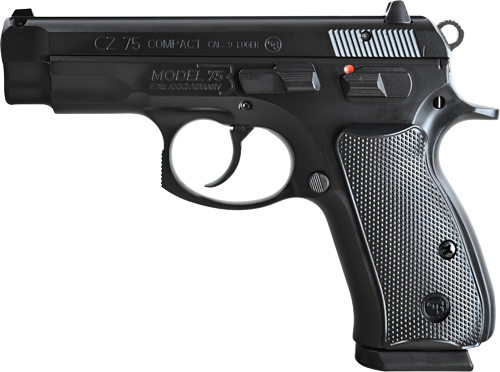 CZ USA CZ 75 Compact 50TH Anniversary Elite Handgun 9MM Luger 10RD Magazines (2) 3.75" Barrel Black
