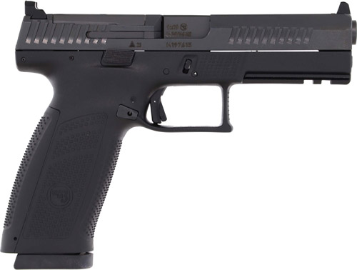 CZ USA P-10 F Handgun 9MM Luger 10RD Magazine 4.5" Barrel Black Optic Ready Fixed Sights