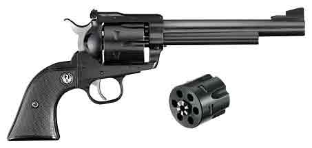 Ruger Blackhawk Convertible New Model 6.5" Blued Revolver (.357 Magnum / 9mm Luger)