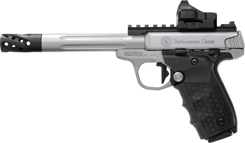 Smith & Wesson Performance Center SW22 Victory Target 22LR 6" Fluted Barrel Pistol with Red Dot