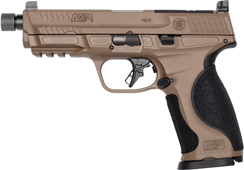 Smith & Wesson M&P9 M2.0 Metal 14163 9mm Handgun (FDE Threaded Barrel, Optic Ready)