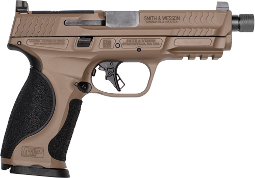 Smith & Wesson M&P9 M2.0 Metal 14163 9mm Handgun (FDE Threaded Barrel, Optic Ready)
