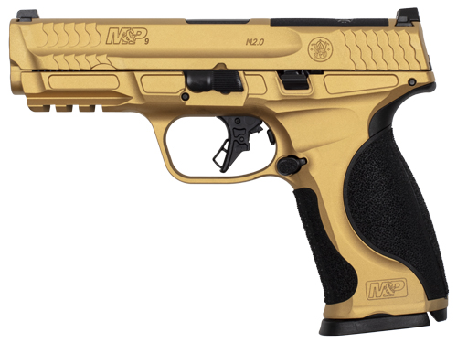 Smith & Wesson 14303 M&P9 M2.0 9mm 4.25" 17-Shot Gold Cerakote