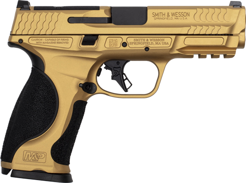S&W M&p9 M2.0 Metal 9MM 4.25" - 17-SHOT GOLD Cerakote