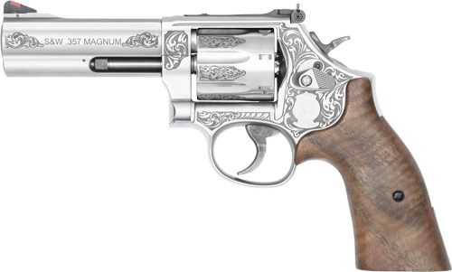 Smith & Wesson Model 686 Plus Engraved 4.13" .357 Magnum 7-Shot Revolver