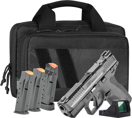 Smith & Wesson Shield X 9mm 3.6 in Optic Ready Semi-Automatic Pistol Bundle