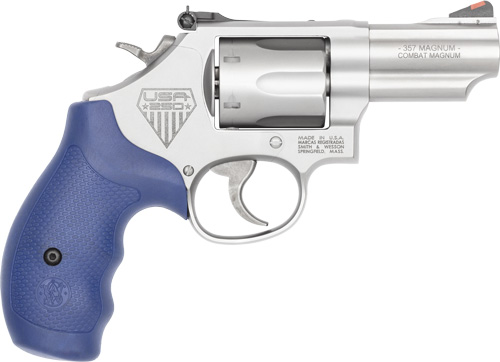 Smith & Wesson Model 66 Combat Mag Engraved America 250th Stainless .357 Magnum 6rd DA/SA