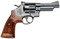 Smith & Wesson Model 29 Classic Engraved Revolver (4" Blued, Wood Grips)